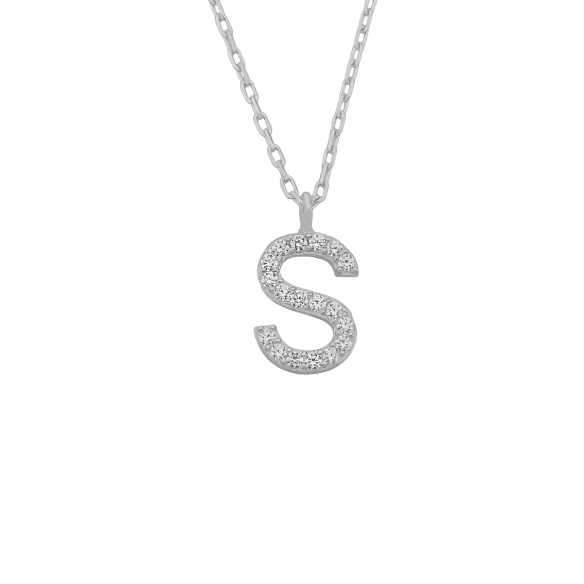 Collier lettre pendentif